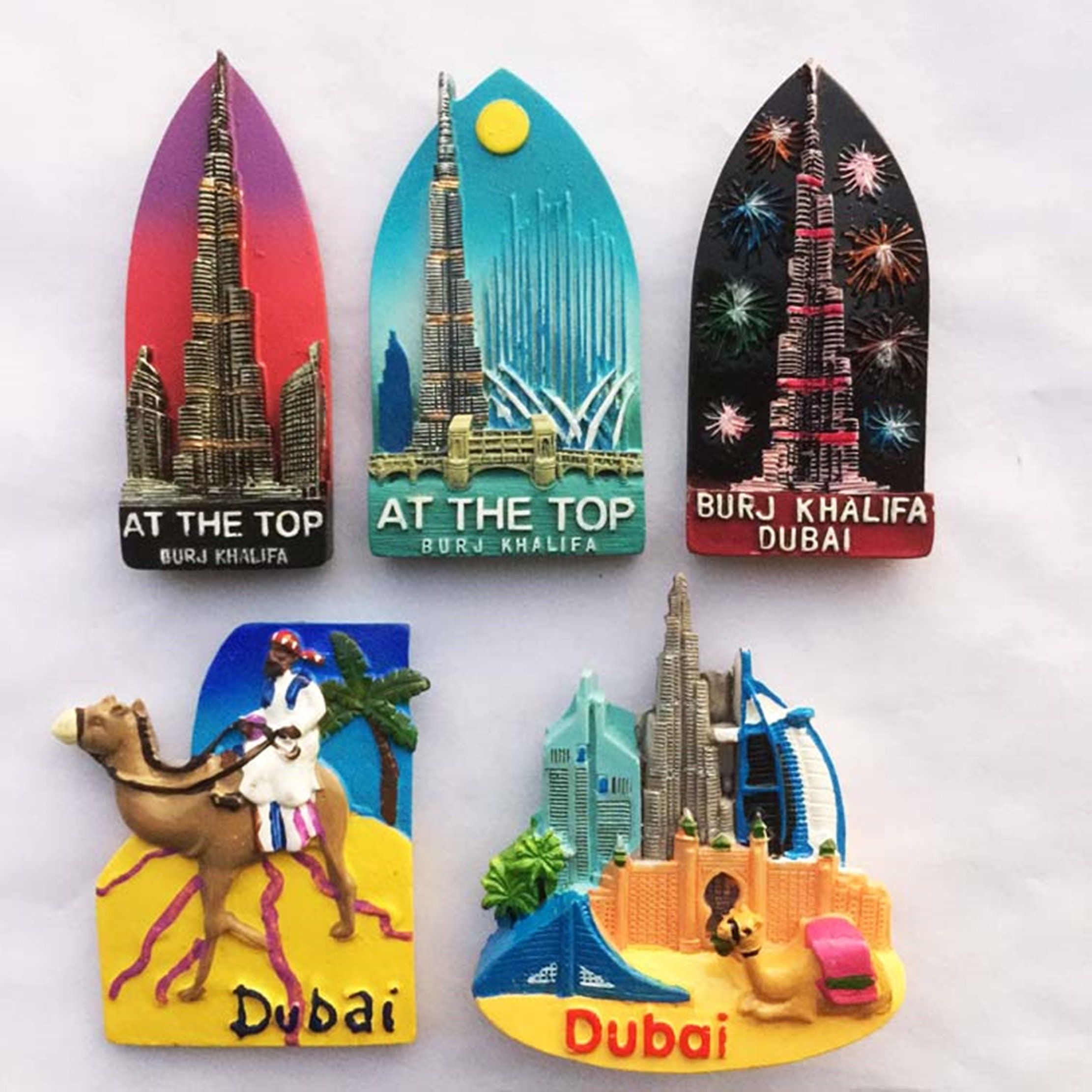 Burj Khalifa Tower Desert Camel Dubai UAE Fridge Magnet Beer Opener ...